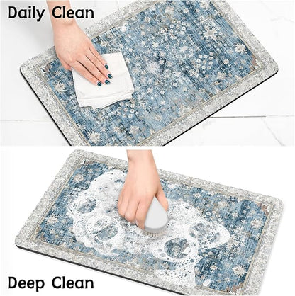 Pet Food Mats for Floor, Absorbent Dog Mat for Food and Water Dispenser Mat - Image 7