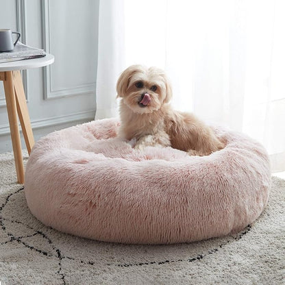 WESTERN HOME WH Calming Dog & Cat Donut Cuddler, Anti-Anxiety Warming Cozy Soft by WESTERNHOME