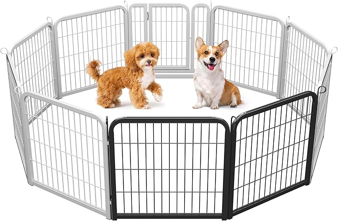 Yaheetech Dog Playpen, 24 inch 2 Panels Dog Pen by Yaheetech