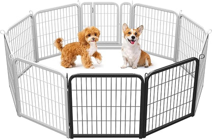 Yaheetech Dog Playpen, 24 inch 2 Panels Dog Pen by Yaheetech