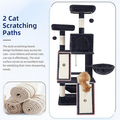 Multi-Level Cat Tree for Indoor Cats, Cat Tower - Image 2