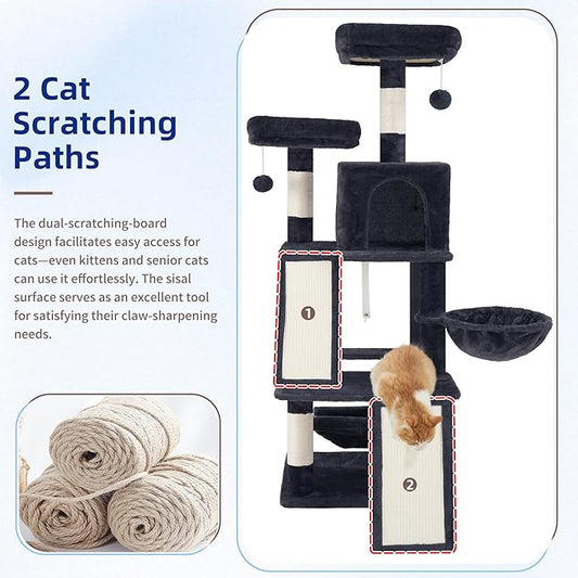 Multi-Level Cat Tree for Indoor Cats, Cat Tower - Image 2