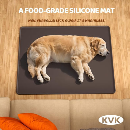 Extra Extra Large Silicone Dog Food Mat 39.4×43.3in and 128oz Silicone Bag Set - Image 3