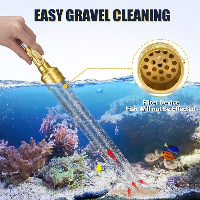 GADFISH Gravel Vacuum for Aquarium Water Changer Fish Tank Cleaning Tools - Image 7