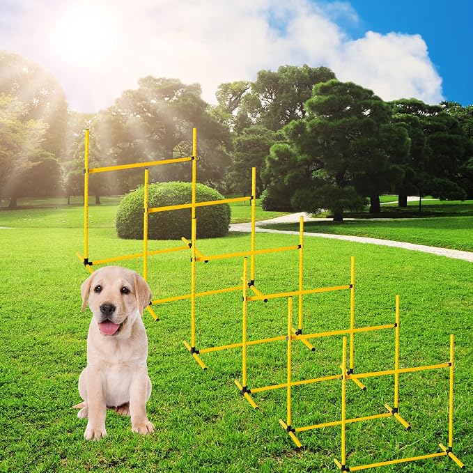 6 Pcs Dog Agility Training Equipments Dog Agility Jumps Hurdles Adjustable - Image 7