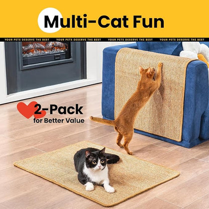 Cat Scratcher Mat, Sisal Cat Scratch Pad - Image 2