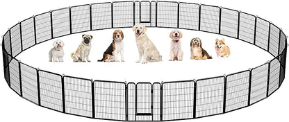 Yaheetech Dog Playpen Outdoor, 40 inch 32 Panels Dog Pen Indoor Heavy Duty by Yaheetech