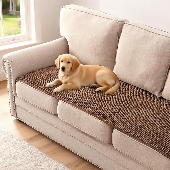 H.VERSAILTEX Plush Chenille Couch Cover by HVERSAILTEX
