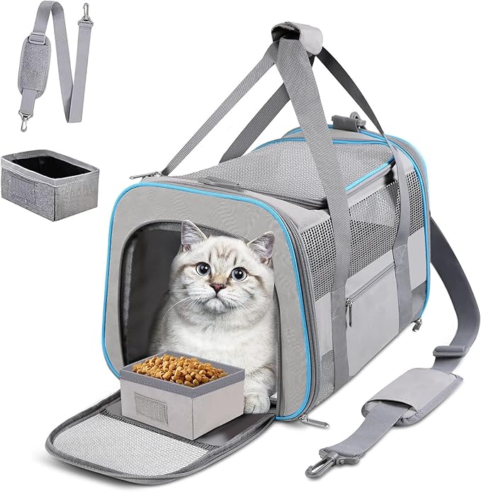 Cat Carrier Dog Carrier TSA Airline Approved by CUSSIOU