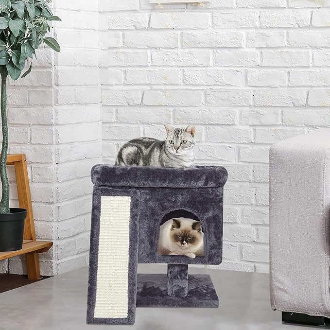 SYANDLVY Small Cat Tree for Indoor Cats Large Adult, Activity Tower - Image 6