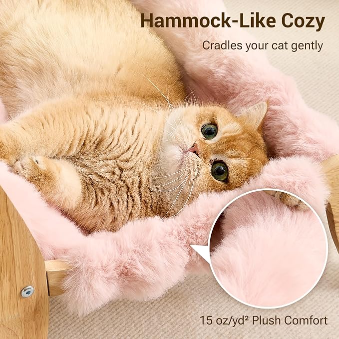 Solid Wood Cat Couch Bed for Indoor Cats, Modern Cat Sofa - Image 2