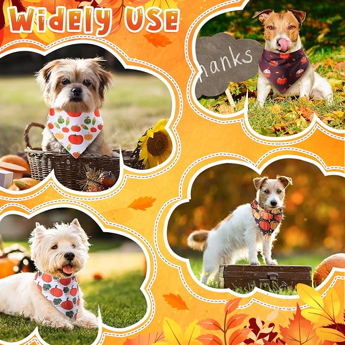 Sanwuta 120 Pcs Thanksgiving Fall Bandanas - Image 7