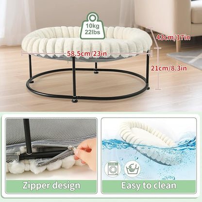 Sunhoo Elevated Cat Bed for Indoor Cats Raised Kitten Hammock Large High Puppy - Image 4