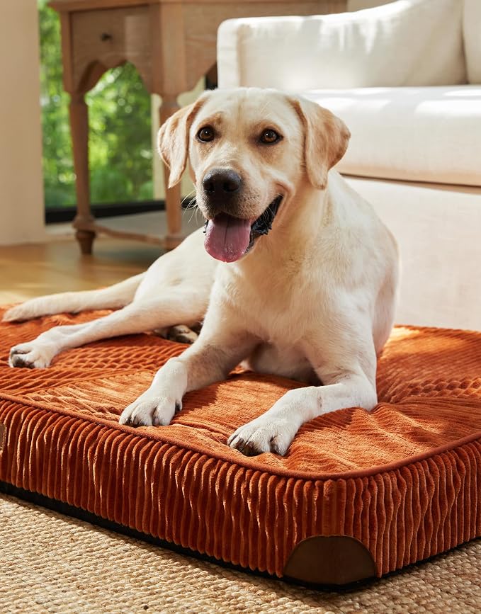 FFUKUMARU Dog Bed, Thickened Corduroy Orthopedic Dog Beds - Image 7