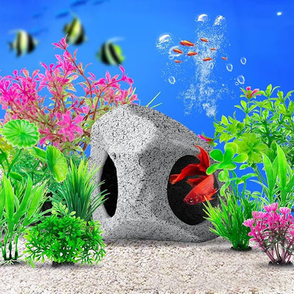 CousDUoBe 10Pcs Aquarium Hideaway Rock Cave Fish Tank Decorations quarium - Image 3