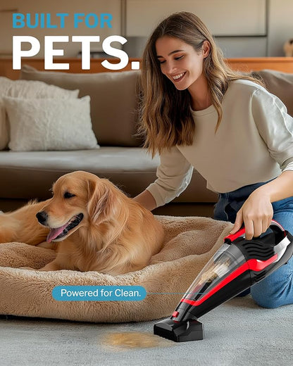 Pet Hair Handheld Vacuum Cordless, Car Vacuum Rechargeable - Image 2