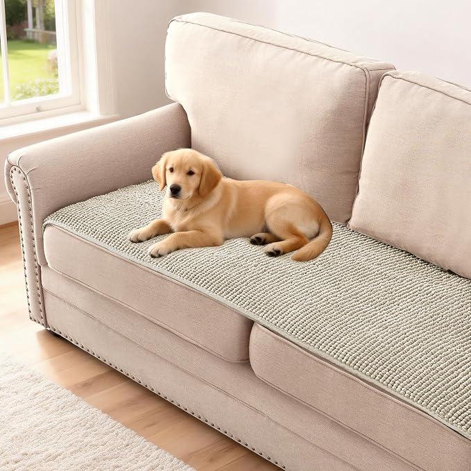 H.VERSAILTEX Plush Chenille Couch Cover by HVERSAILTEX