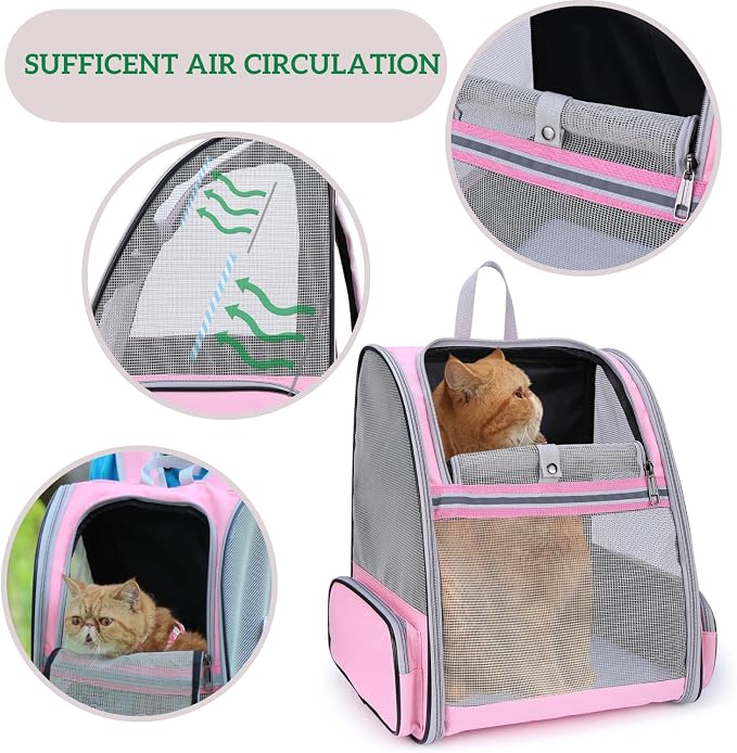 Lollimeow Cat Backpack Carrier, Airline Approved, Safe - Image 4