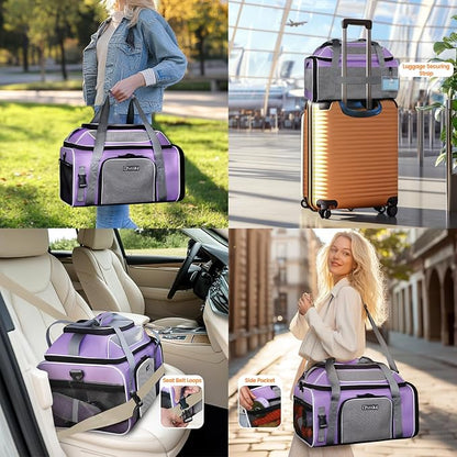 Petskd Top-Expandable Pet Carrier 19x13x9 Inches Southwest Allegiant Airlines - Image 7