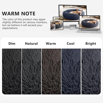 MIXJOY Calming Cat Beds for Indoor Cats, Fluffy Small Cat Cuddler, Anti-Anxiety - Image 7
