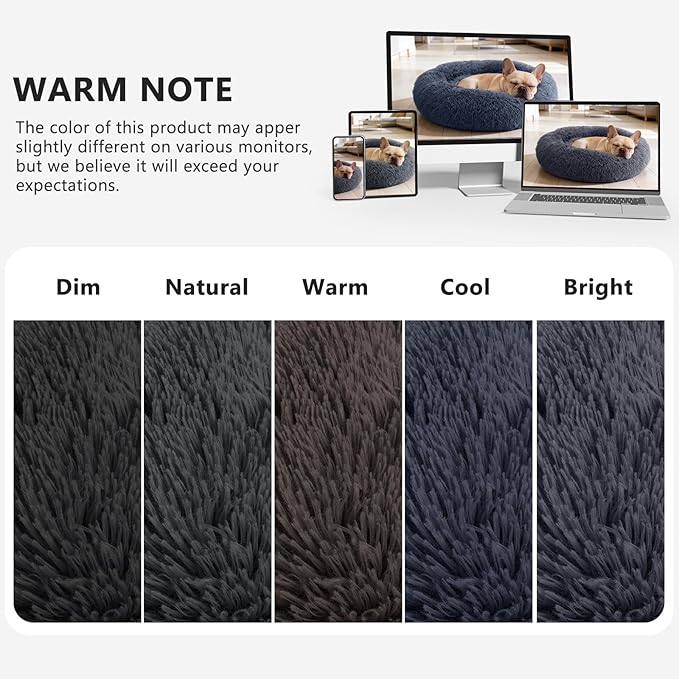 MIXJOY Orthopedic Dog Bed Comfortable Donut Cuddler Round Pet Beds Ultra Soft - Image 6