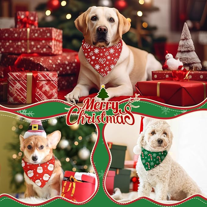 Weewooday 50 Pcs Christmas Bandanas - Image 4