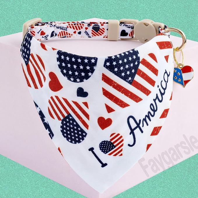 Faygarsle 2 Pack Patriotic Pet Collar Set - Image 3