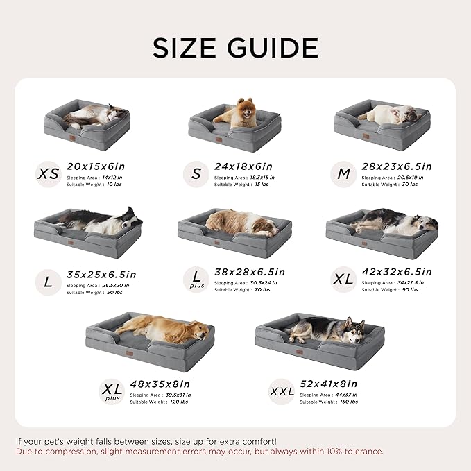 Bedsure Orthopedic Dog Bed Medium Size Dogs - Image 7