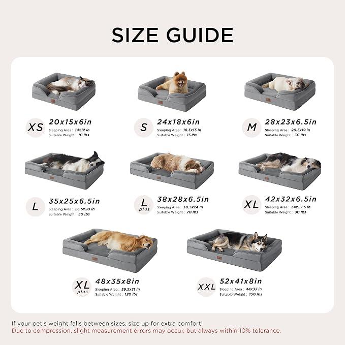 Bedsure Orthopedic Dog Bed Medium Size Dogs - Image 7