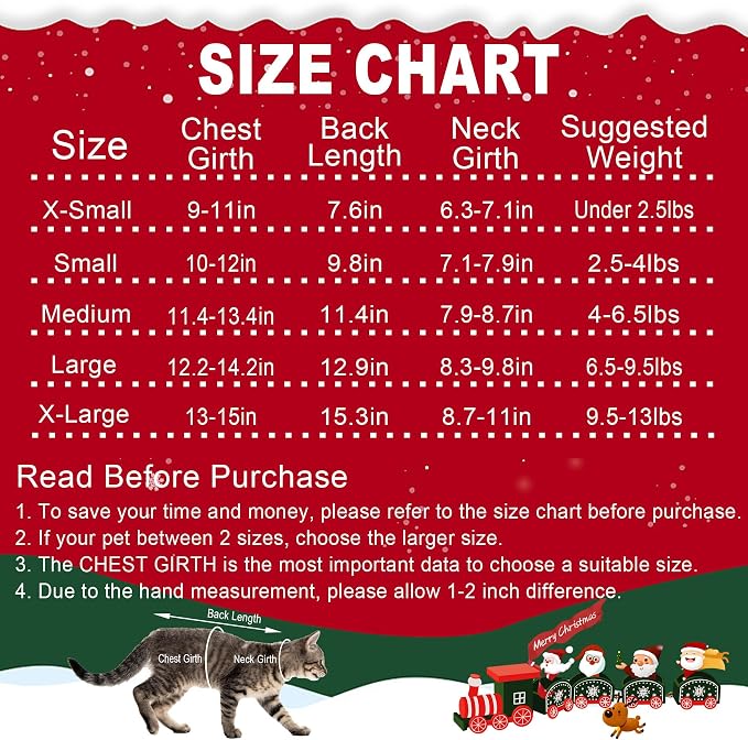 Dog Christmas Sweater Pet Winter Warm Coat Pajamas Small Dog Sweaters Reindeer - Image 3