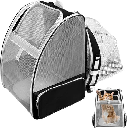 Cat Backpack Carrier, Expandable Pet Carrier Backpack by Unknown