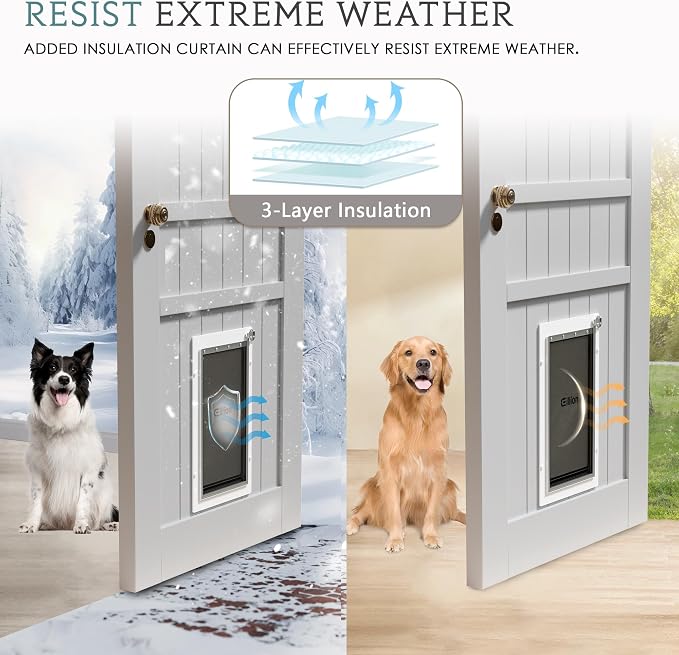 Medium Dog Door for Door, Doggy Door - Image 4