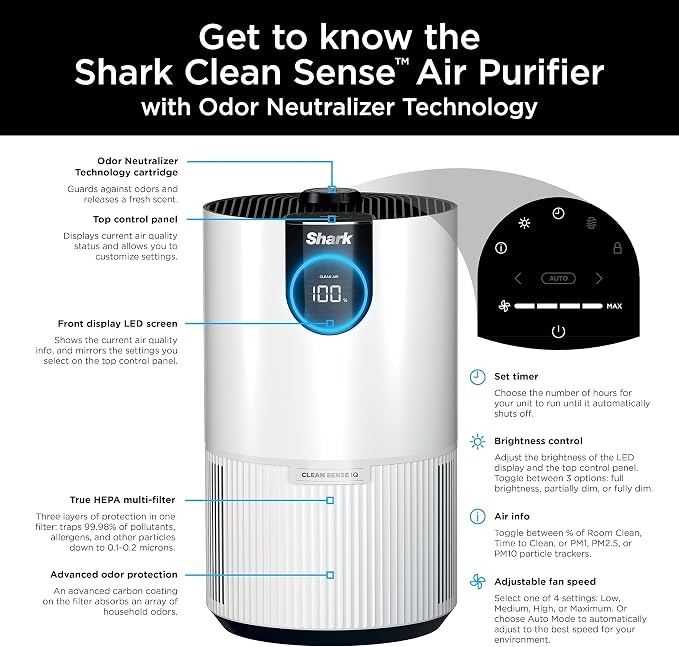 Shark HP132 Clean Sense Air Purifier - Image 11