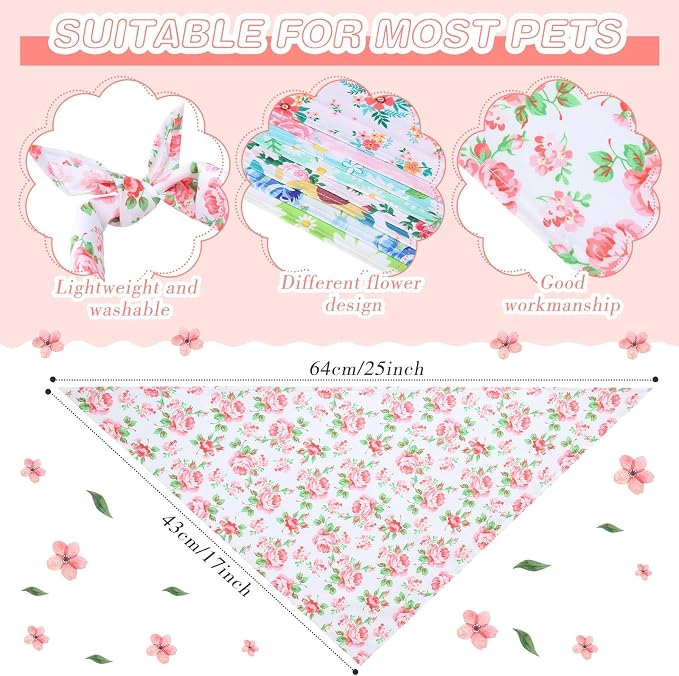 Silkfly 50 Pieces Spring Bandanas - Image 3