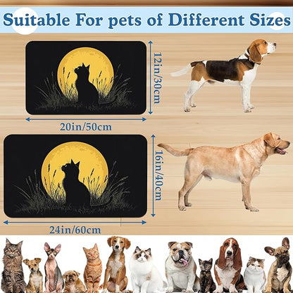 Giner Cat Moon Pet Food Mat for Cats and Dogs–Christmas Stocking Absorbent - Image 2