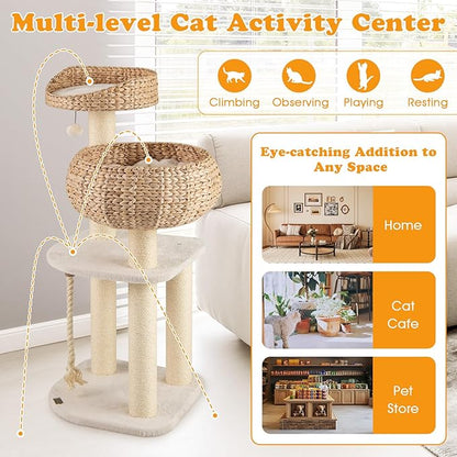 PETSITE 41 Inch Modern Cat Tree - Image 8