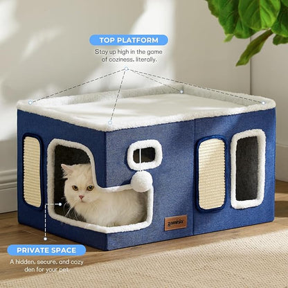 Extra-Wide Cat House for Indoor Cats - Image 2