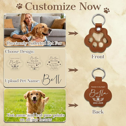Eunigem Personalized Pet Hair Keychain - Image 2