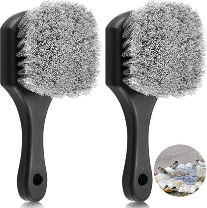 2 Pcs Bird Bath Cleaning Brush Hard Bristle Stiff Bristle Brush by CroBlissful