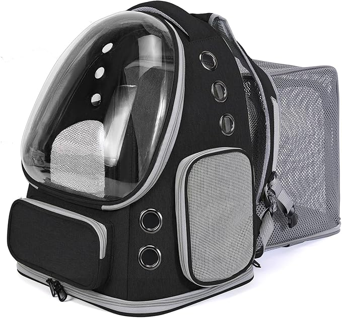 Cat Backpack Carrier for Large Cats, Expandable Cat Bubble Backpack, Dog by GixDix