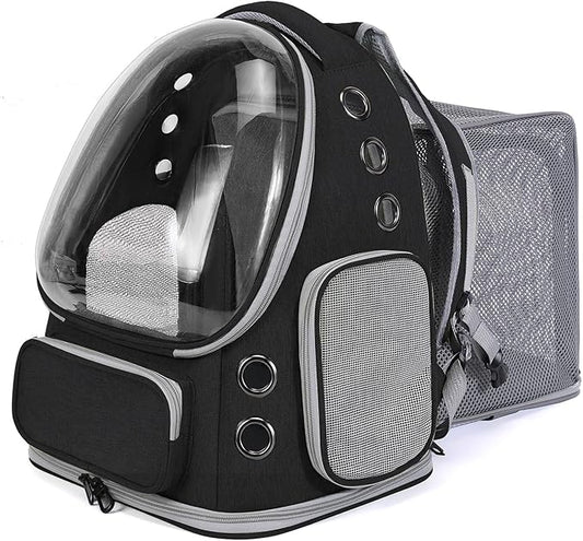 Cat Backpack Carrier for Large Cats, Expandable Cat Bubble Backpack, Dog by GixDix
