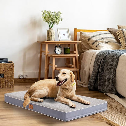 Orthopedic Dog Bed for Extra Large Dogs, XXL Waterproof Deluxe Plush Dog Crate - Image 4