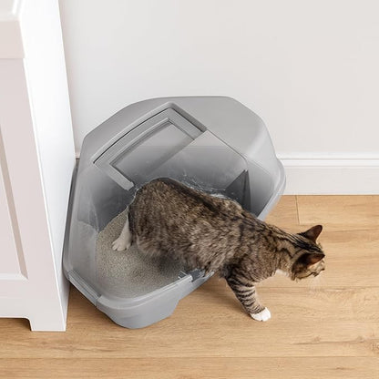 IRIS USA Corner Cat Litter Box Enclosed - Image 6