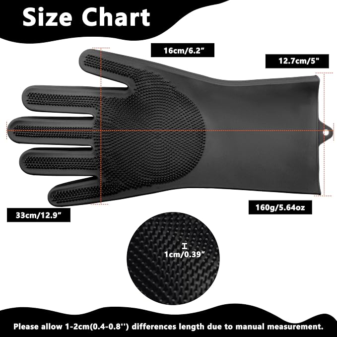 Pet Grooming Gloves—Heat Resistant Dog Washing Gloves - Image 2