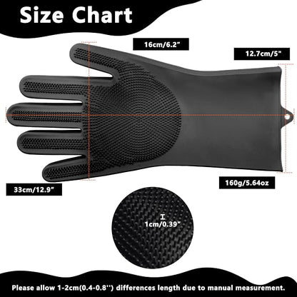 Pet Grooming Gloves—Heat Resistant Dog Washing Gloves - Image 2