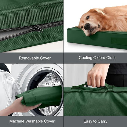 Outdoor Dog Bed for Medium Dogs, Waterproof Dog Crate Mat Orthopedic Egg Crate - Image 6
