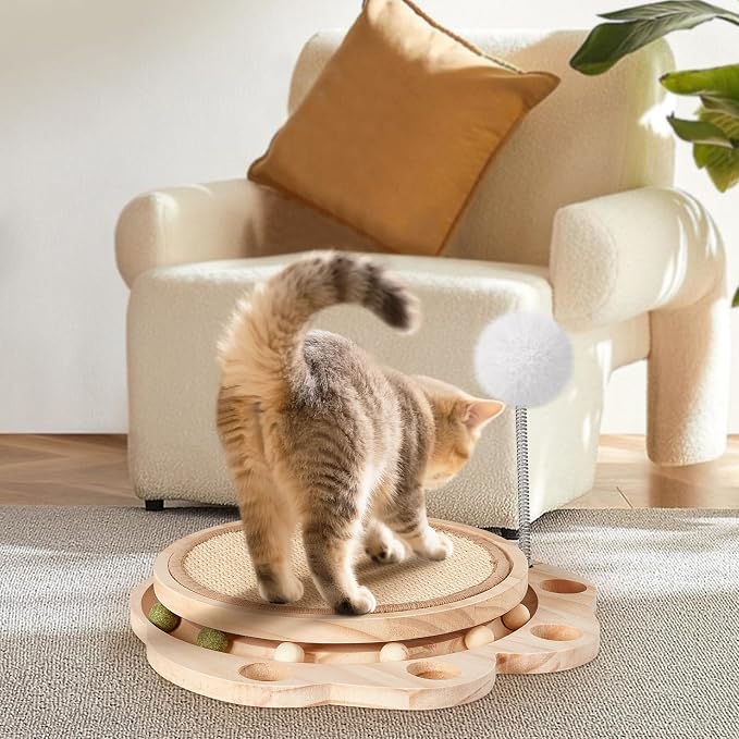 Cat Scratcher-Cat Interactive Toys, Ball Track Toy - Image 9