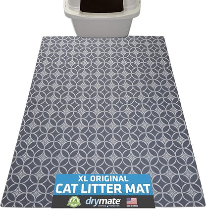 Drymate Cat Litter Box Mat, Litter Trapping Mat, Waterproof, Urine-Proof by Drymate