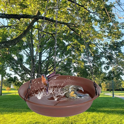Hanging Bird Bath for Outside, VUWEZ Hanging Birdbath & Bird Feeder for Outdoors - Image 7