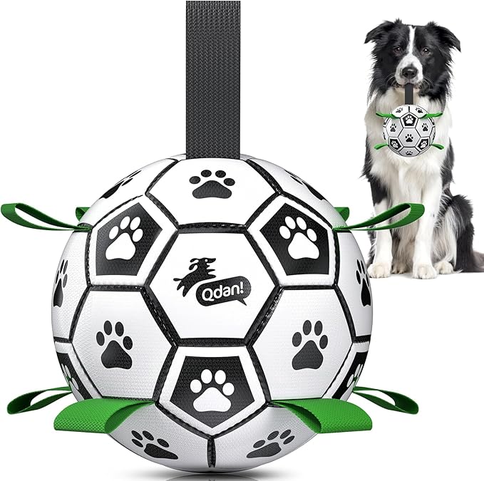 QDAN Dog Toys Dog Balls, World Cup Dog Soccer Ball by QDAN